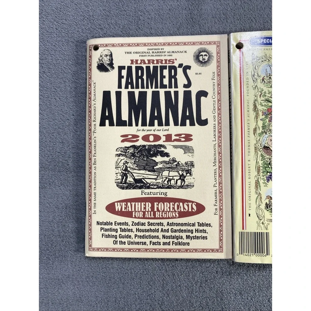 Vintage The Old Farmer's Almanac 2000 Millenium Edition & 2013 Weather Lot of 3